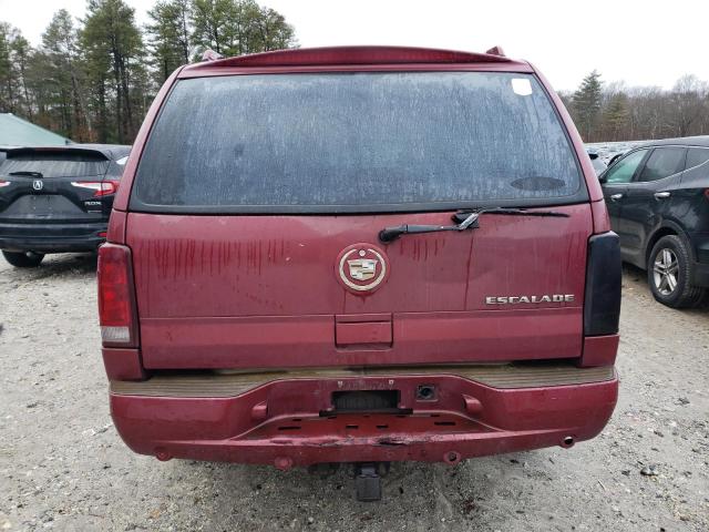 1GYEK63N64R114736 - 2004 CADILLAC ESCALADE LUXURY BURGUNDY photo 6