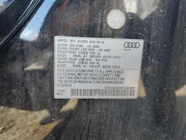 WA1LGAFE9FD002987 - 2015 AUDI Q7 PREMIUM PLUS BLACK photo 13