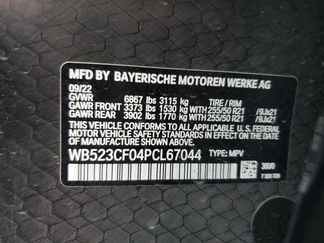 WB523CF04PCL67044 - 2023 BMW IX XDRIVE50 WHITE photo 13