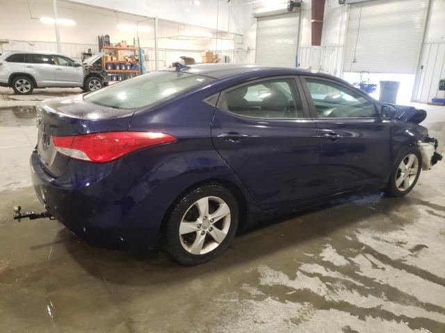 5NPDH4AE4DH450755 - 2013 HYUNDAI ELANTRA GLS BLUE photo 3