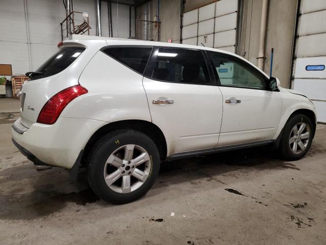 JN8AZ08W76W506549 - 2006 NISSAN MURANO SL WHITE photo 3