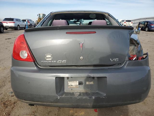 1G2ZG57N284178745 - 2008 PONTIAC G6 BASE GRAY photo 6