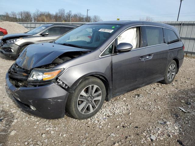 5FNRL5H97EB008975 - 2014 HONDA ODYSSEY TOURING GRAY photo 1