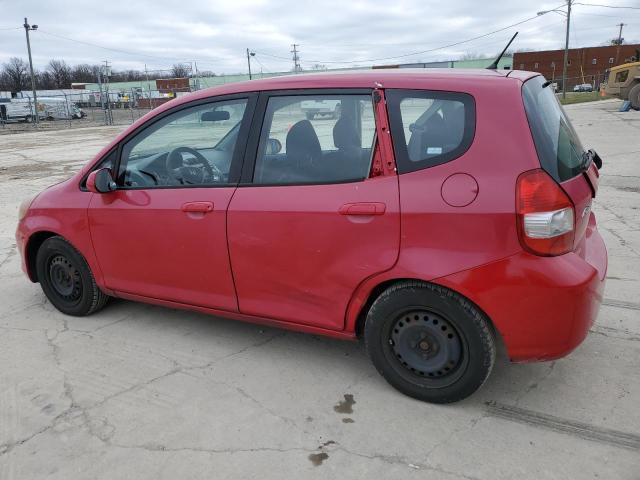 JHMGD38438S004652 - 2008 HONDA FIT RED photo 2