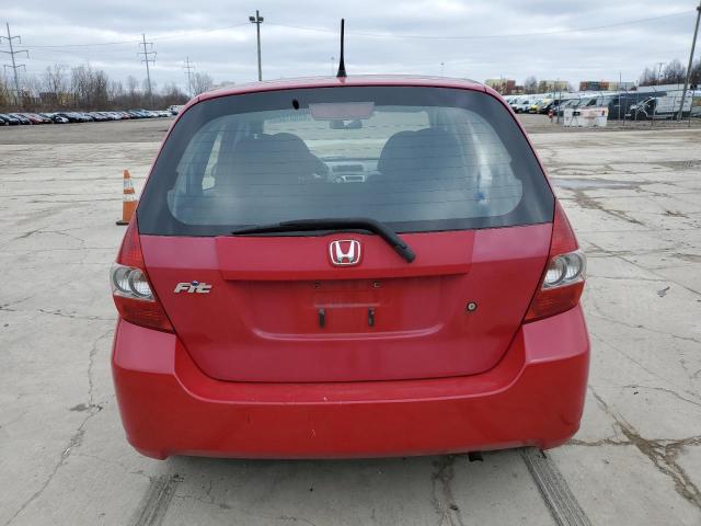 JHMGD38438S004652 - 2008 HONDA FIT RED photo 6