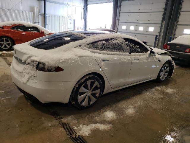 5YJSA1E22LF413176 - 2020 TESLA MODEL S WHITE photo 3