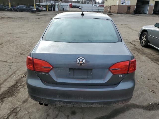 3VWLL7AJ8DM352229 - 2013 VOLKSWAGEN JETTA TDI GRAY photo 6