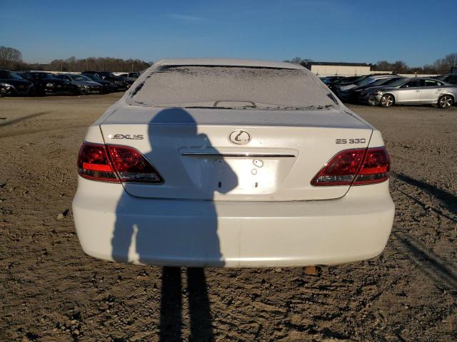 JTHBA30G365150165 - 2006 LEXUS ES 330 WHITE photo 6