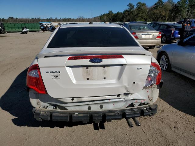 3FAHP0HA9AR214651 - 2010 FORD FUSION SE WHITE photo 6