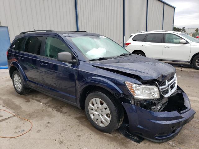 3C4PDCAB4JT241553 - 2018 DODGE JOURNEY SE BLUE photo 4