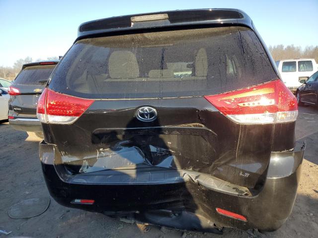 5TDKK3DC6DS280129 - 2013 TOYOTA SIENNA LE BLACK photo 6