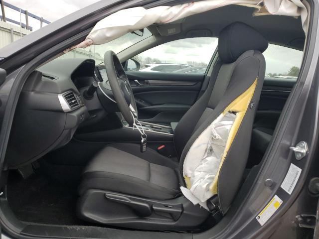 1HGCV1F12MA012463 - 2021 HONDA ACCORD LX GRAY photo 7