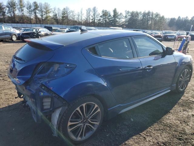 KMHTC6AE0GU279157 - 2016 HYUNDAI VELOSTER TURBO BLUE photo 3