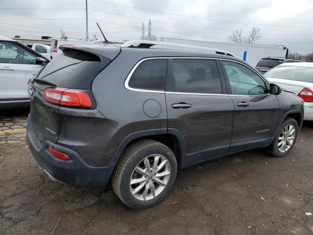 1C4PJLDS6EW188522 - 2014 JEEP CHEROKEE LIMITED GRAY photo 3