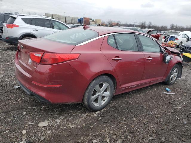 5XXGM4A76FG456954 - 2015 KIA OPTIMA LX RED photo 3