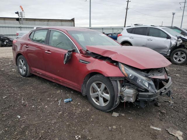 5XXGM4A76FG456954 - 2015 KIA OPTIMA LX RED photo 4