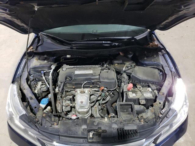 1HGCR2F37GA035690 - 2016 HONDA ACCORD LX BLUE photo 11