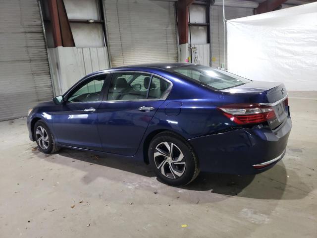 1HGCR2F37GA035690 - 2016 HONDA ACCORD LX BLUE photo 2