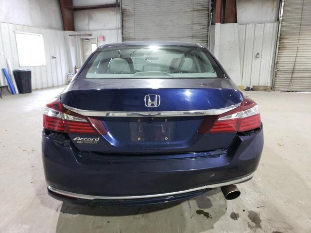 1HGCR2F37GA035690 - 2016 HONDA ACCORD LX BLUE photo 6