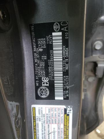 2T1KR32E55C860420 - 2005 TOYOTA COROLLA MA XR GRAY photo 12