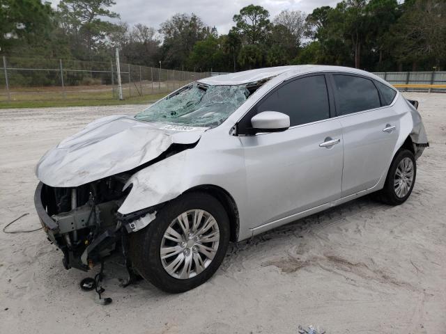 3N1AB7AP4JY325585 - 2018 NISSAN SENTRA S SILVER photo 1