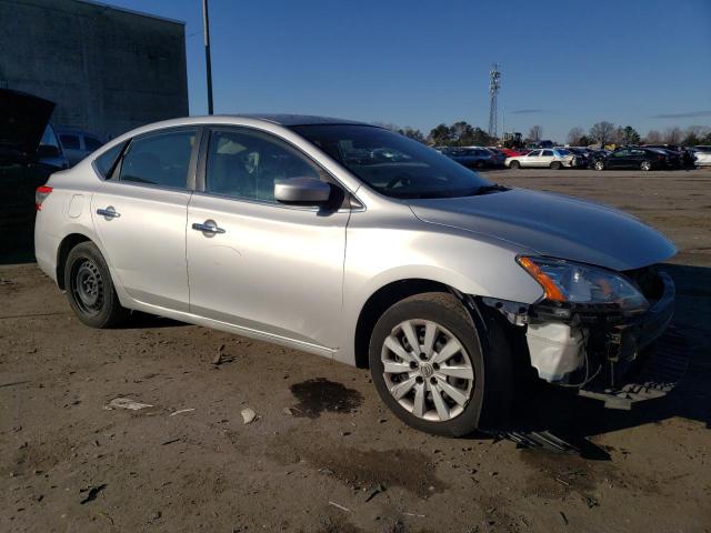 3N1AB7AP9EY321375 - 2014 NISSAN SENTRA S SILVER photo 4