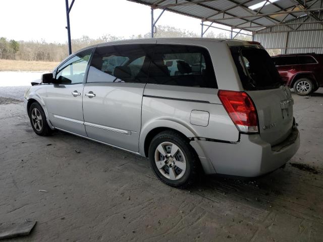 5N1BV28U08N116158 - 2008 NISSAN QUEST S SILVER photo 2