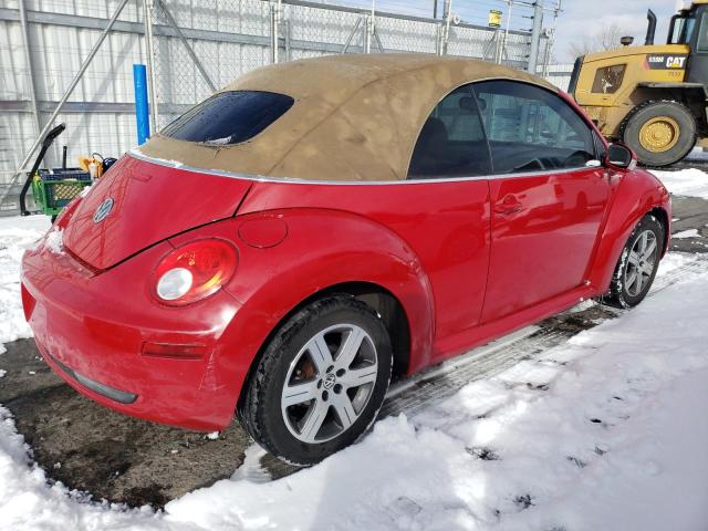 3VWRF31Y06M327609 - 2006 VOLKSWAGEN NEW BEETLE CONVERTIBLE OPTION PACKAGE 1 RED photo 3