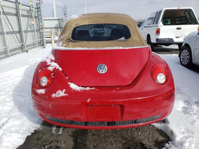 3VWRF31Y06M327609 - 2006 VOLKSWAGEN NEW BEETLE CONVERTIBLE OPTION PACKAGE 1 RED photo 6