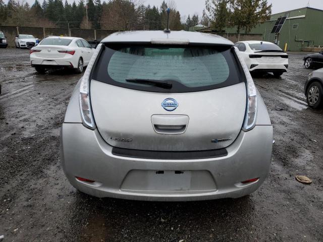 1N4AZ0CP8DC410011 - 2013 NISSAN LEAF S SILVER photo 6