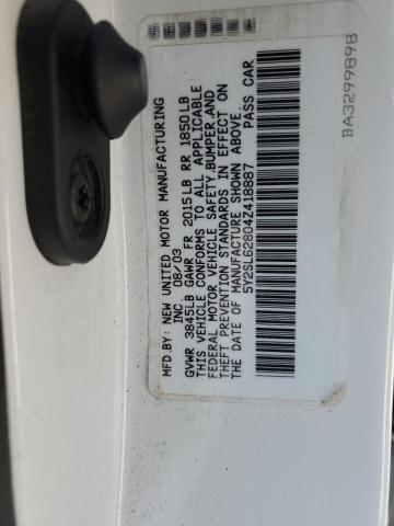 5Y2SL62804Z418887 - 2004 PONTIAC VIBE WHITE photo 13