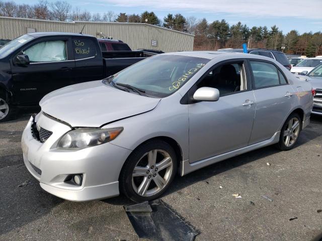 2T1BE40E69C028191 - 2009 TOYOTA COROLLA XRS SILVER photo 1