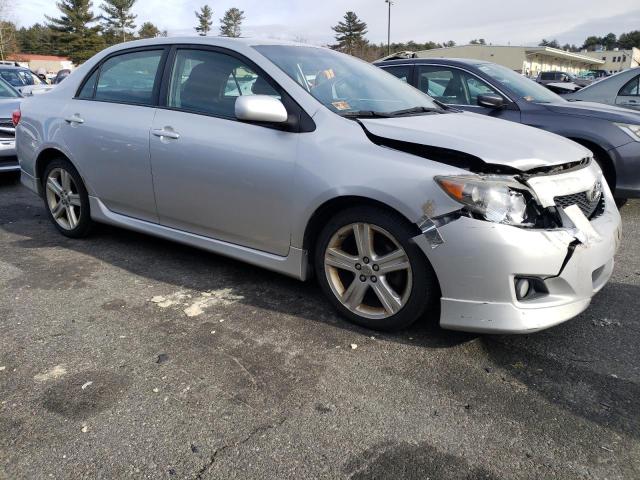 2T1BE40E69C028191 - 2009 TOYOTA COROLLA XRS SILVER photo 4