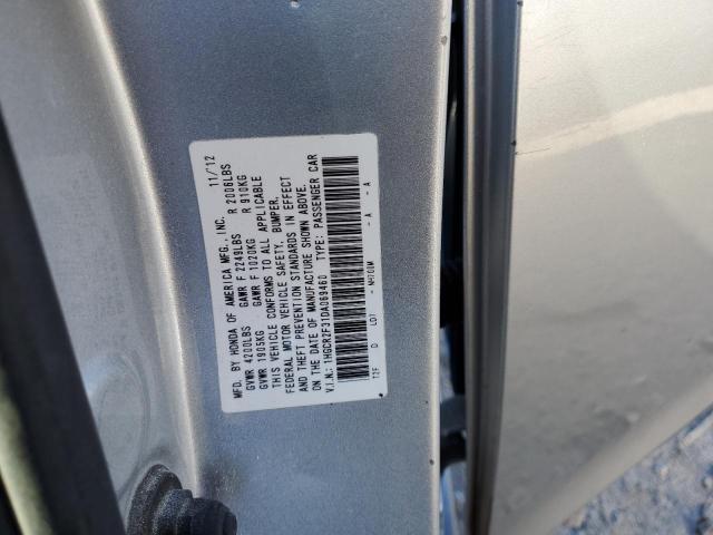 1HGCR2F31DA069460 - 2013 HONDA ACCORD LX SILVER photo 13