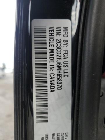 2C3CDZFJ6MH658370 - 2021 DODGE CHALLENGER R/T SCAT PACK BLACK photo 13