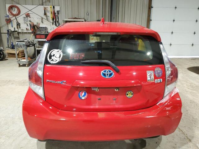 JTDKDTB35F1115007 - 2015 TOYOTA PRIUS C RED photo 6