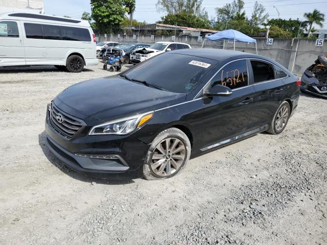 5NPE34AF8HH487762 - 2017 HYUNDAI SONATA SPORT BLACK photo 1