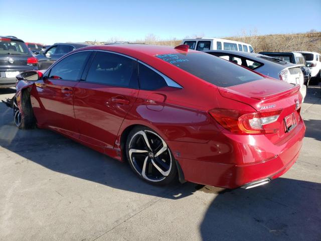 1HGCV2F38JA037595 - 2018 HONDA ACCORD SPORT RED photo 2