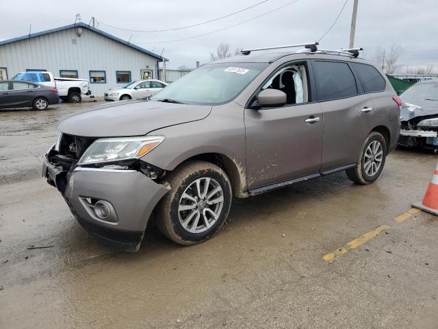 5N1AR2MM5EC622176 - 2014 NISSAN PATHFINDER S GRAY photo 1