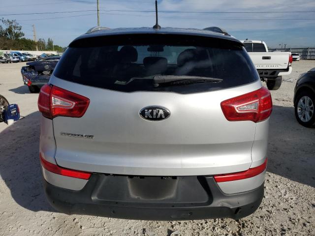 KNDPB3A20D7406707 - 2013 KIA SPORTAGE BASE SILVER photo 6