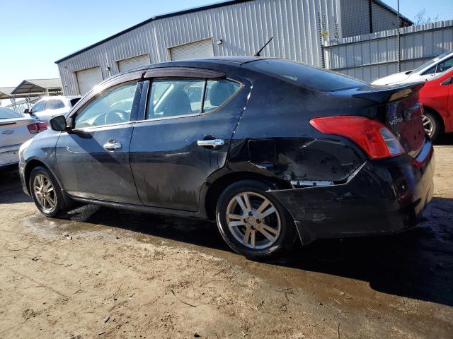 3N1CN7AP4FL825587 - 2015 NISSAN VERSA S BLACK photo 2