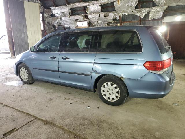 5FNRL38209B017837 - 2009 HONDA ODYSSEY LX BLUE photo 2