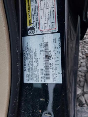 3FAHP07147R193105 - 2007 FORD FUSION SE BLACK photo 12