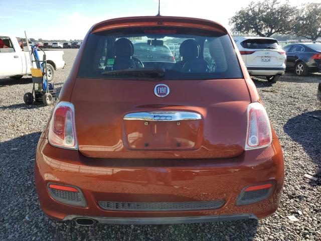 3C3CFFBR0CT100637 - 2012 FIAT 500 SPORT ORANGE photo 6