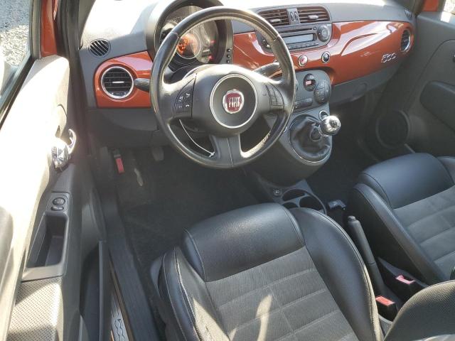 3C3CFFBR0CT100637 - 2012 FIAT 500 SPORT ORANGE photo 8