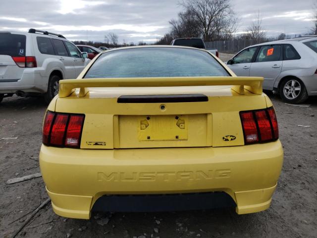 1FAFP40481F186441 - 2001 FORD MUSTANG YELLOW photo 6