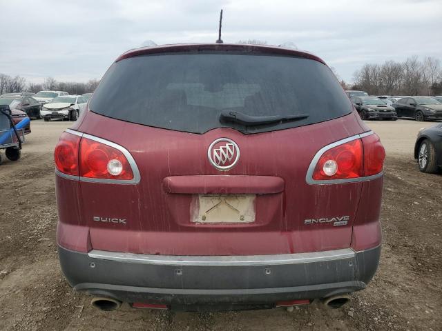 5GALVCED8AJ119438 - 2010 BUICK ENCLAVE CXL RED photo 6