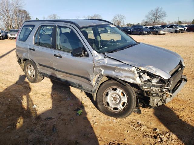 JHLRD68526C005841 - 2006 HONDA CR-V LX SILVER photo 4