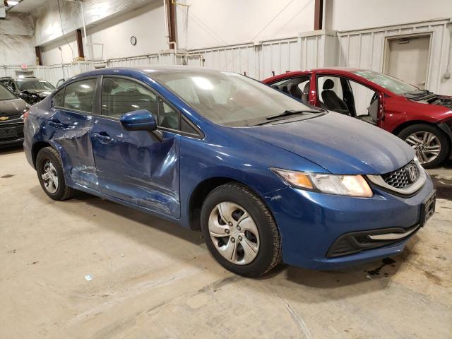 2HGFB2F55EH543576 - 2014 HONDA CIVIC LX BLUE photo 4