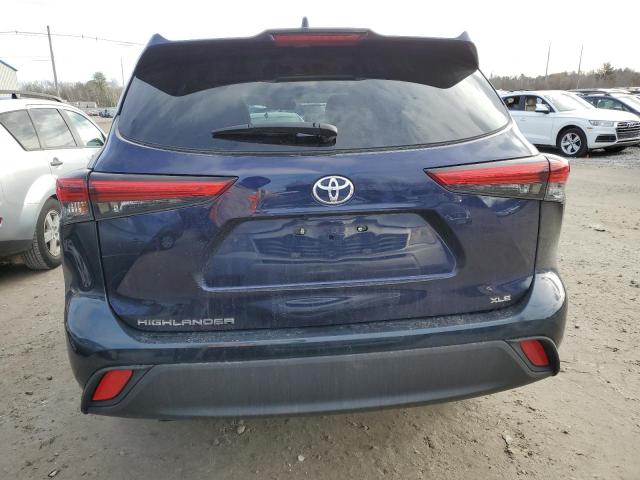 5TDGZRAH3NS553551 - 2022 TOYOTA HIGHLANDER XLE BLUE photo 6